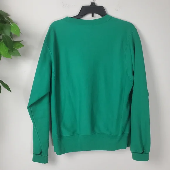 Champion Reverse Weave Green Men's Sweater Size Small Crewneck - Picture 6 of 11